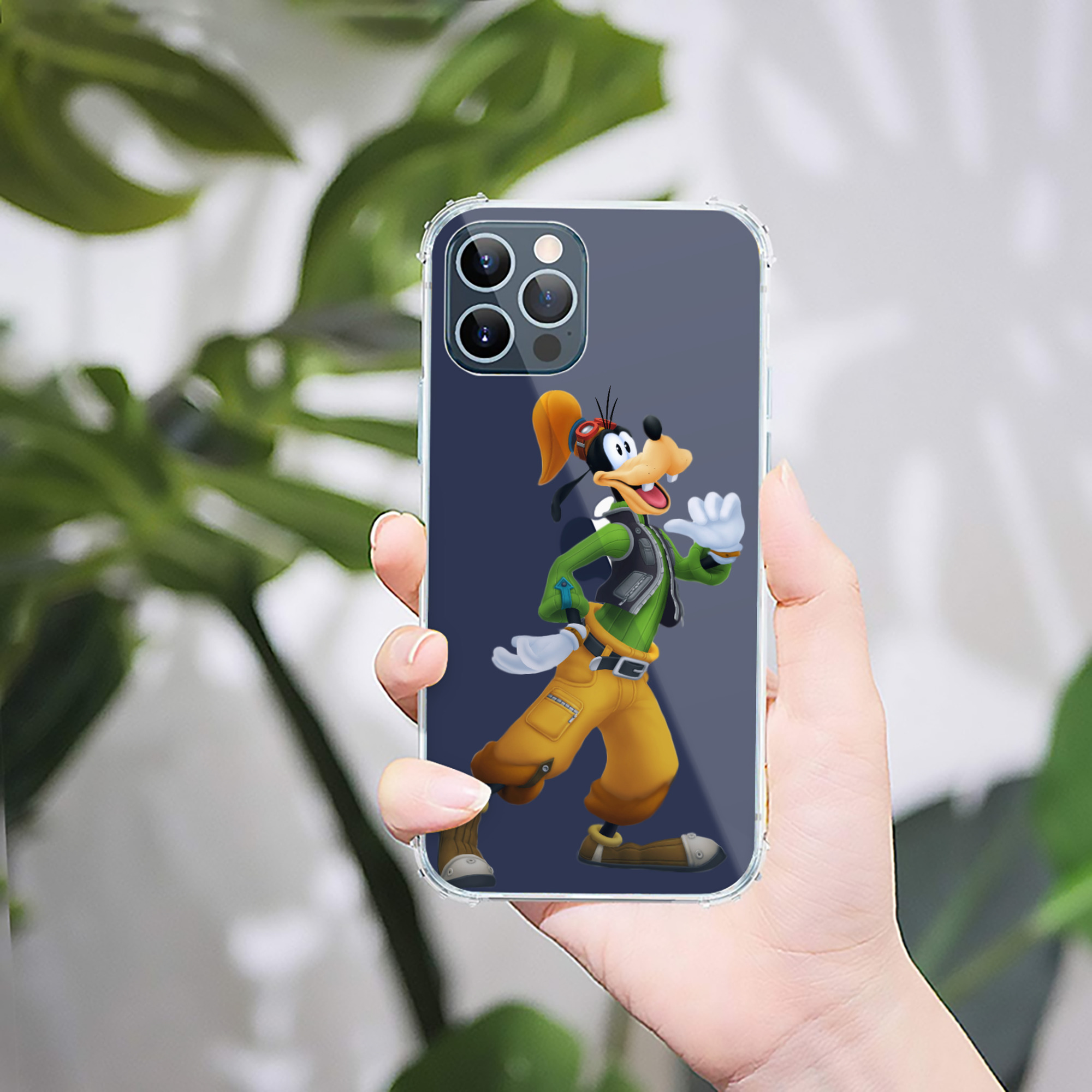 （画像用） ミッキーマウス Mickey Mouse 【iPhone 12シリーズ対応】透明スマホケース（クリアソフトケース）